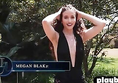 Sexy large breasts model enjoyed hawt striptease and honey enjoyed posing for Playboy