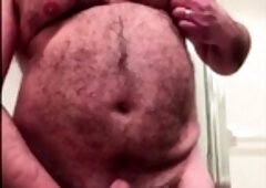 Big-Cock Daddy Bear Jacks Off