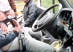 Francais exterieur, uncut car cruising, sucking dick in cars