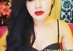 Hot Shemale Loves to Finger Her Tight Ass