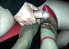 Red Stiletto Shoejob – Shiny Shoejobs - Compilation