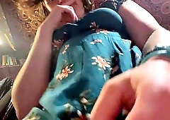 Striptease of the sexy hippie Rachel Wriggler