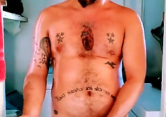 Naturist Hippie Pissing from a Tree