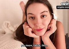 Depression Go Out when Step Sis Take Care - Give Her Taut Vagina - Cum Inside