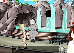 Fuckerman Lewd Park #2 - Fucking in a ferris wheel with a busty woman - Jazziuu - Gameplay