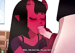 Animation Foursome sex - 3 lads and one angel screwing