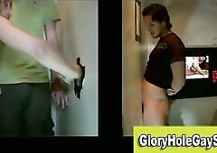 Trickery from hot slut with some straight bait and gay blowjob