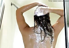 In this clip u've to see Vika take a full shower. As Vika washes her hair, her tits, ass and cunt; we get all the hot close-ups and shots u want 