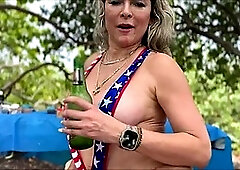 Join Monique Fuentes for a hot Independence Day celebration