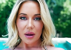 Busty Blonde Milf Seduces Her Rich Black Neighbour