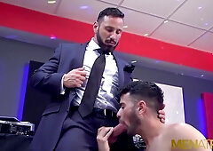 MENATPLAY - Latino Robbie Rojo ass fucking smashed by Antonio Marvel