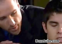 A beautiful psychologist hypnotizes straight guts and subdues them