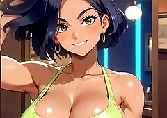 Anime, big boobs, cougar