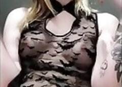 Piercings, a Bat Nighty, & a Nice Cock