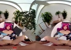 Massive pleasure with Eyla Moore as Ahri Spirit Blossom in LOL virtual reality porn