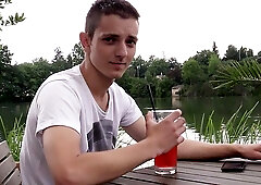 Amateur oral and hardcore anal in an outdoor vid