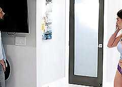 Big boobs Asian teen Chloe Surreal gets back at cheating GF with her stepdad