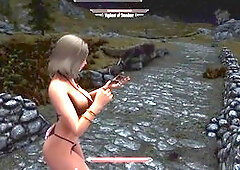 Skyrim mod, breast expansion, suction