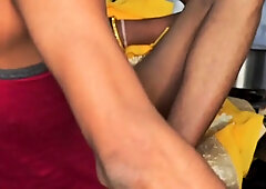 Your kitchen slim boy girl enjoys herself in audio sex