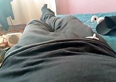 Macho guy lovingly works that massive dick