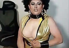 Pretty mature transvestite slut still very excited after sucking and receiving a facial ejaculation