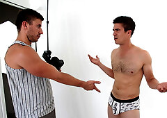 Photo shoot gets intimate for Mike Martin and Logan Scott