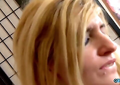 Clown Uses His Toy And His Cock To Fuck A Stunning Blonde