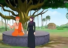 Desi pandit fucks hijabi teen girl - hot indian sex video in bathroom