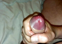 My big uncut cock shooting cum