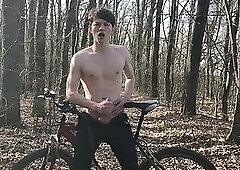 Horny  and Hot Trip by Bicycle ! 1 - TRIP. 2 - CUMSHOT ! &#x2F; BIG DICK