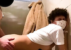 Amateur brunette Michelle with small tit