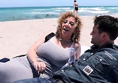 Real dutch brunette slut is giving blowjob and handjob