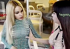 2 Sexy Beautiful Asian Ladyboys fucking outdoor and get fucked watch the fuck