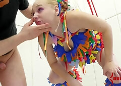 Anally ravaged submissive in piata