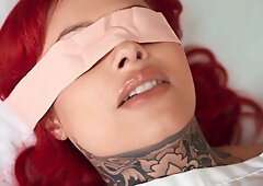 Redhead nympho Xwife Karen enjoys interracial anal pounding