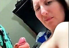 Amateur housewife Sandra compilation of sexy facials on homemade movie