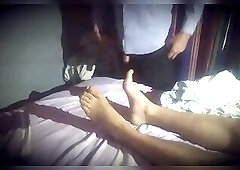 Big dick foot massage