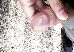 Cumming on an educate station