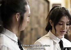 Jane Wilde and Khloe Kay are 2 nasty coworkers! Have A Fun this very particular scene with Portuguese subtitles.