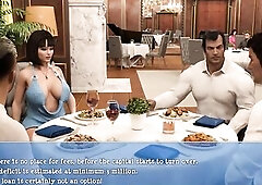 Lily Of The Valley: Wife With Large Tits Doing Horny Things With Her Boss On A Bussines Dinner-S3E 6