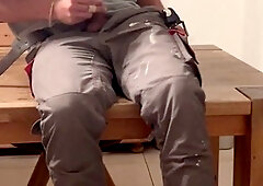 German twink hunk pleasures himself after a hard day's work