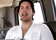 Straight tourist gets to fondle a chick while pounding a gay behind