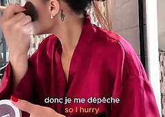 Elle fucks in the hotel behind her husband's back