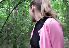 College Teen Fucks for Money Outside