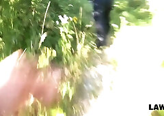 LAW4k. Two guards banged beautiful babe in the cage for vandalism