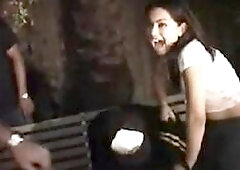 College lesbians licking each other out in horny frat party lesbo scene