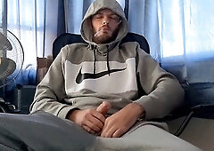 Gay edging, gay stepdad, masturbation