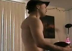 Cockhungry gay mouthfucked by str8 jock