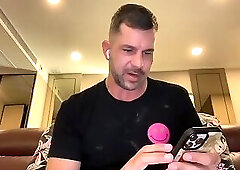 Master Daddy Spraying Cumload on His T-shirt