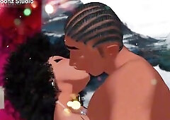 WHAT HAPPENS IN BLACK'S 4K LARGE ASS 3SOME